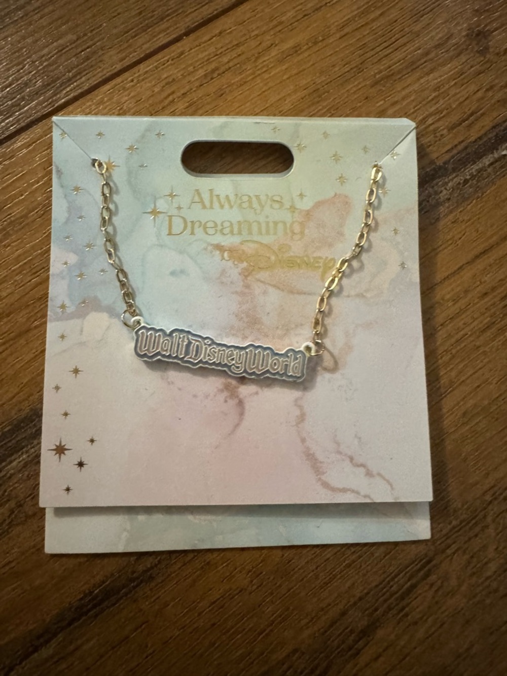 Disney Walt Disney World Necklace - Gold